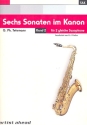 6 Sonaten op.5 Band 2 (Nr.4-6) fr 2 gleiche Saxophone Partitur