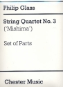 String quartet no.3 (Mishima) for 2 violins, viola and violoncello parts