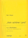 Kein schner Land fr Horn, 2 Trompeten und 2 Posaunen Partitur und Stimmen