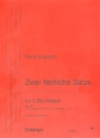 2 FESTLICHE SAETZE NR.2 OP.48 FUER HORN IN F, POSAUNE, TUBA , 2 TROMPETEN PARTITUR UND STIMMEN