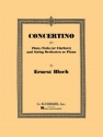 Concertino for flute, viola (clar) and string orchestra for flute, viola and piano parts