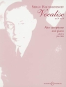 Vocalise op.34,14 for alto saxophone and piano