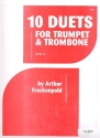 10 Duets for trumpet and trombone score