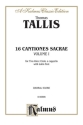 16 cantiones sacrae vol.1 (1-8) for 5 voice chorus a cappella score (la)