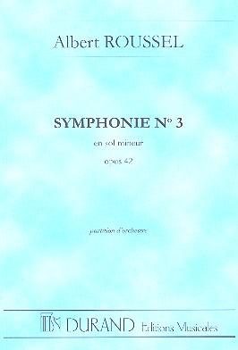 Symphonie sol mineur no.3 op.42 pour orchestre partition miniature
