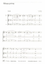 Missa prima fr gem Chor a cappella Partitur (la)