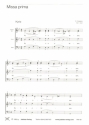 Missa prima  fr gem Chor a cappella Partitur (la)