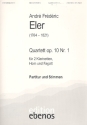 Quartett op.10,1 fr 2 Klarinetten, Horn und Fagott Partitur und Stimmen