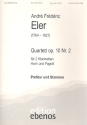 Quartett op.10,2 fr 2 Klarinetten, Horn und Fagott Partitur und Stimmen
