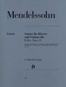 Sonate B-Dur op.45 fr Violoncello und Klavier