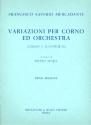 Variazioni per corno ed orchestra per corno e pianoforte