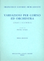 Variazioni per corno ed orchestra per corno e pianoforte
