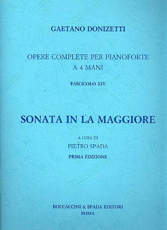 Sonata la maggiore per pianoforte a 4 mani