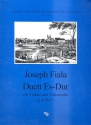 Duett Es-Dur op.4,3  fr Violine und Violoncello Stimmen