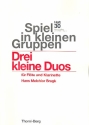 3 kleine Duos fr Flte und Klarinette 2 Spielpartituren