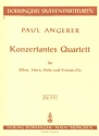 Konzertantes Quartett für Oboe, Horn, Viola und Violoncello Studienpartitur