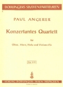 Konzertantes Quartett fr Oboe, Horn, Viola und Violoncello Studienpartitur