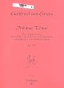 Intime Töne op.105 für Gesang (mittel) und Klarinette