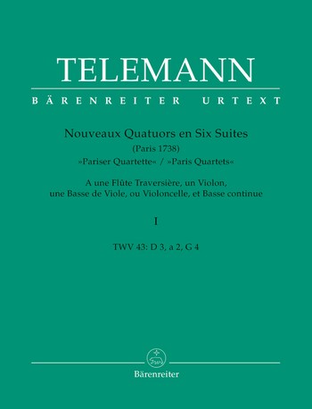 Pariser Quartette Band 1 (Nr.1-3) fr Flte, Violine, Ba und Bc Stimmen