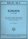 Sonata B flat major for flute, violin and piano (or 2 violins and piano)