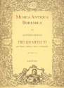 3 Quartette op.98,4-6 fr Flte, Violine, Viola und Violoncello Partitur