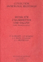 Musik fr 2 Klarinetten und Fagott (Baklarinette) Partitur und Stimmen