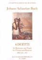 4 Duetti BWV802-805 fr Klarinette und Fagott Stimmen