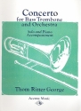 Concerto for bass trombone and orchestra for bass trombone and piano