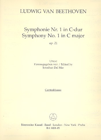 Sinfonie C-Dur Nr.1 op.21 fr Orchester Kontraba