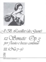 12 SONATEN OP.3 BD.3 (NR.7-9) FUER FLOETE UND BC MARIASSY, I., ED.