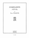 COMPLAINTE POUR FLUTE ET PIANO