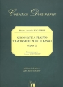 12 sonate a flauto traversire solo e basso op.2 