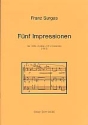 5 Impressionen fr Flte, Violine und Violoncello Partitur und Stimmen