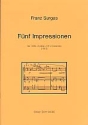 5 Impressionen fr Flte, Violine und Violoncello Partitur und Stimmen