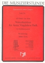 11 Stcke aus dem Notenbchlein fr Anna Magdalena Bach fr Holzblserquartett