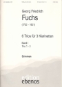 6 Trios Band 1 (Nr.1-3)  fr 3 Klarinetten Stimmen