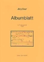 Albumblatt fr Fltenquartett Partitur