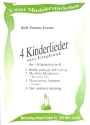 4 Kinderlieder aus England fr 4 Klarinetten Partitur und Stimmen