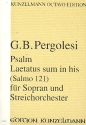 Laetatus sum in his fr Sopran und Streichorchester Partitur
