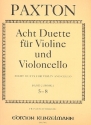 8 Duette Band 2 (Nr.5-8) fr Violine und Violoncello Stimmen