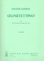 Quartettino fr Flte, Klarinette, Trompete und Horn Stimmen