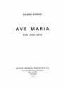 Ave Maria for mixed chorus score