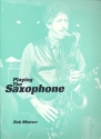 Playing the saxophone  