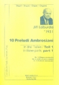 10 preludi ambrosiani Band 1 fr Orgel