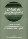 Meditation und Fughette fr 4 Saxophone (SATB) Partitur und Stimmen