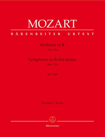 Sinfonie B-Dur KV319 fr Orchester Partitur Mahling, Chr.-H., ed.