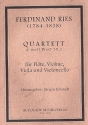 Quartett Nr.4 d-Moll WoO35,1 fr Flte und Streichtrio Partitur und Stimmen