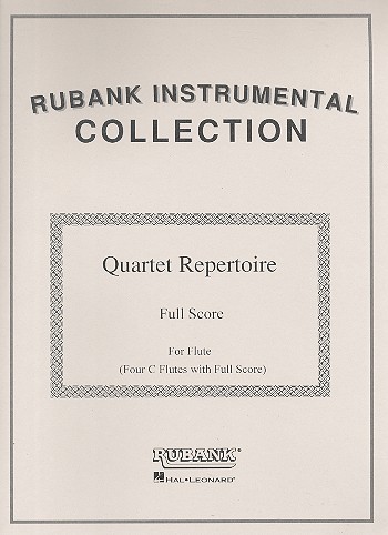 Quartet Repertoire for 4 flutes score