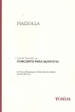 Concierto para quinteto fr Klavier, Bandoneon, E-Gitarre, Violine und Kontraba,   Partitur