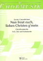 Nun freut euch lieben Christen g'mein Choralkantate fr Soli, Chor und Instrumente Partitur